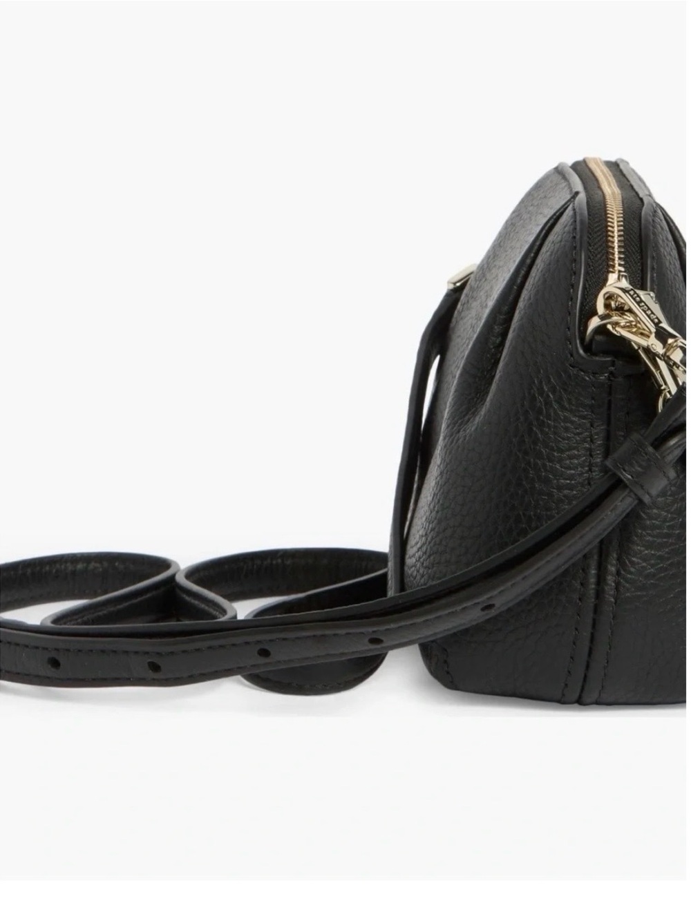 kate spade Dumpling Convertible Crossbody Bag - Black Pebbled Leather - Picture 3 of 11